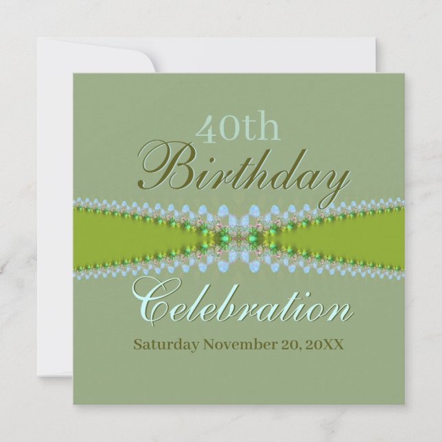 Invitation aux célébrations d'anniversaire (Devant)
