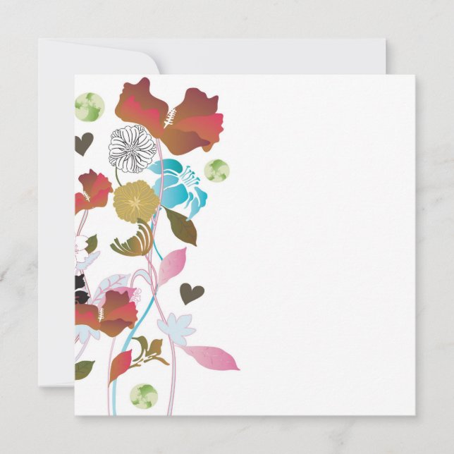 Invitation aux coquelicots (Devant)