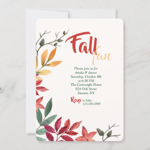 Invitation aux couleurs d'automne