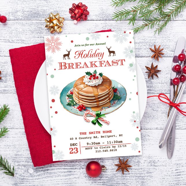 Invitation aux crêpes de vacances (Créateur téléchargé)
