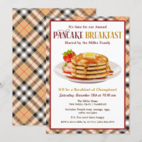 Invitation aux crêpes et au petit-déjeuner