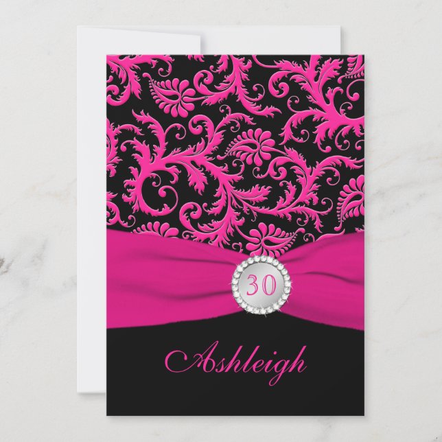 Invitation aux Damas roses et noires 30e anniversa (Devant)