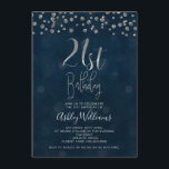 Invitation aux Diamants et aux Faux Argent 21e ann<br><div class="desc">Vous cherchez une invitation simple mais élégante pour 21e anniversaire ? Ce design moderne présente des losanges comme des confettis en haut de l'invitation et un faux feutre argenté en calligraphie. Le arrière - plan est une image texturée en vert profond. Pour plus de 21ème anniversaire invitation dans différents styles,...</div>