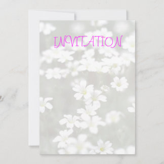 Invitation aux fleurs blanches