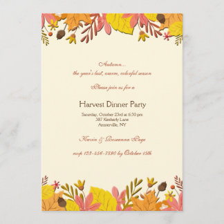 Invitation aux frontières florales de l'automne