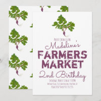 Invitation aux légumes de radis du marché fermier