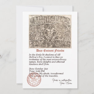 Invitation aux libations éthérées d'Halloween