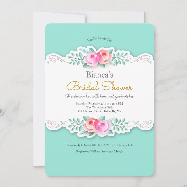 Invitation aux roses artistiques (Devant)