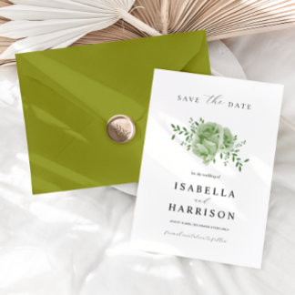 Invitation AVA Cactus Floral Succulent Desert Save the Date