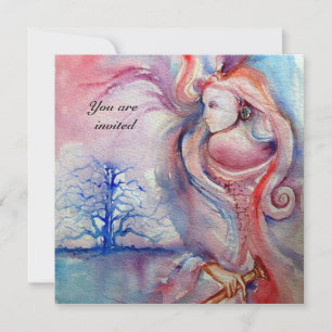 Invitation AVALON 2, parchemin rouge gemme