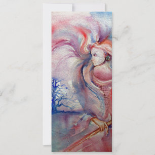 Invitation AVALON psychédélique rose violet or métallique