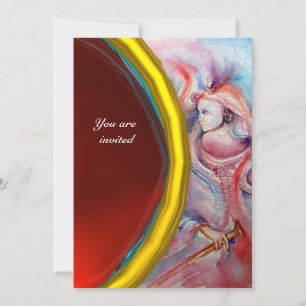 Invitation AVALON, rouge gemme