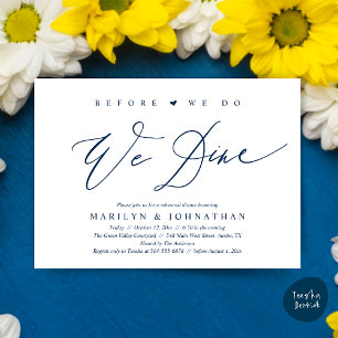 Invitation Avant de dîner, on dîne, Dîner de répétition Maria