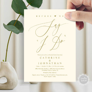 Invitation Avant de dire "Je le fais", Dîner de répétition Ma