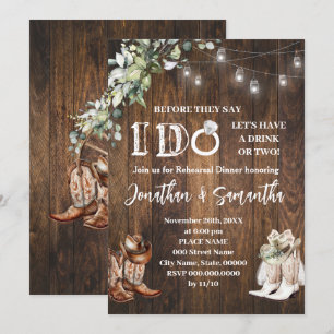 Invitation Avant de faire Couples Douche Mariage occidental