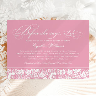 Invitation Avant Elle Dit Que Je Fais De La Fête des mariées
