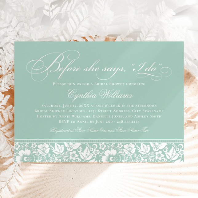 Invitation Avant Elle Dit Que Je Fais Fête des mariées De Mon (Créateur téléchargé)