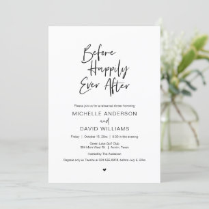 Invitation Avant Joyeusement Après, Dîner De Répétition