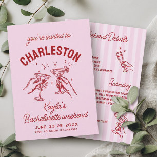 Invitation Avec Amour De [Votre Ville] Bachelorette Rose