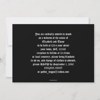 Invitation avec cadre photo croisé en satin noir e