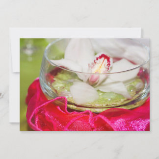 Invitation avec couverture à centre floral