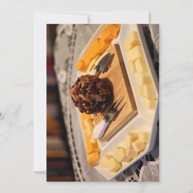 Invitation avec couverture de plateau de fromage (Devant)