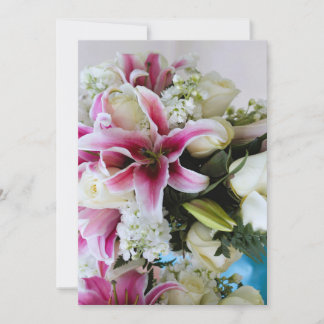 Invitation avec couverture florale