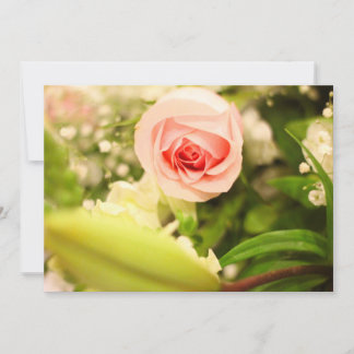 Invitation avec couverture florale