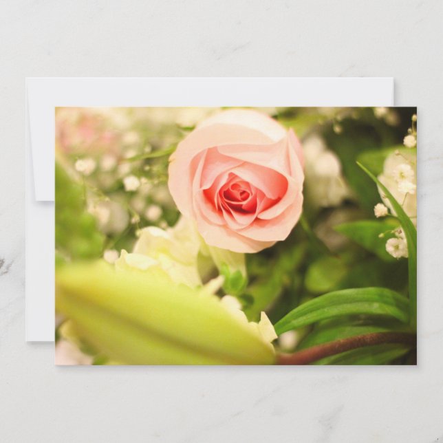 Invitation avec couverture florale (Devant)