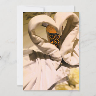 Invitation avec décoration de cœur et de bougie