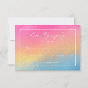 Invitation avec Dégradé d'Aquarelle Chaude