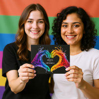 🌈 ❤️ Avec la photo LGBTQ Coeur de fierté mariage