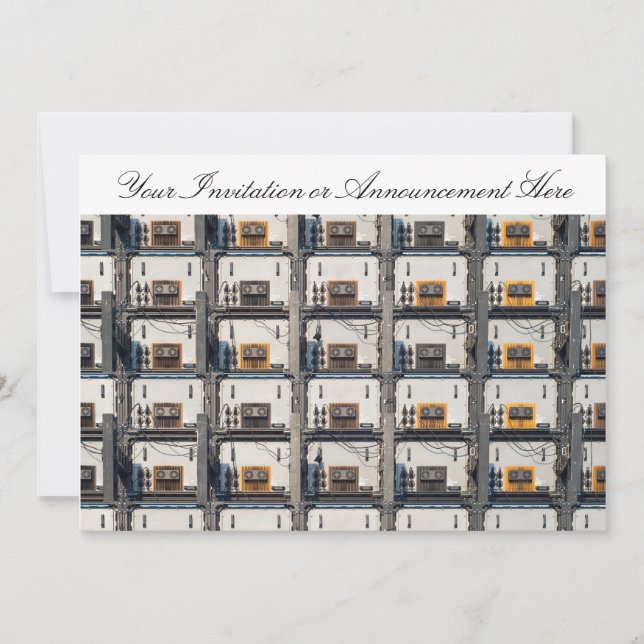 Invitation avec l'affichage à LED (Devant)