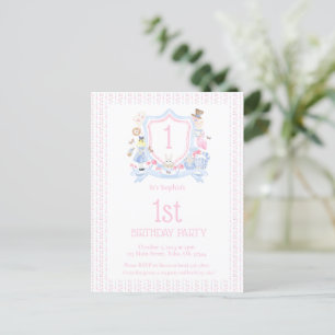 Invitation avec monogramme en forme de blason d'Al