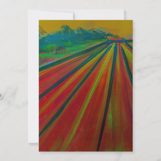 Invitation avec œuvre d'art originale d'Alwin Urso