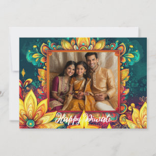Invitation Avec photo et texte personnalisé Golden Glow & Gud