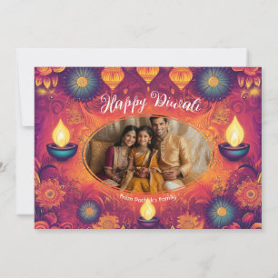 Invitation Avec photo et texte personnalisé Lotus Light card