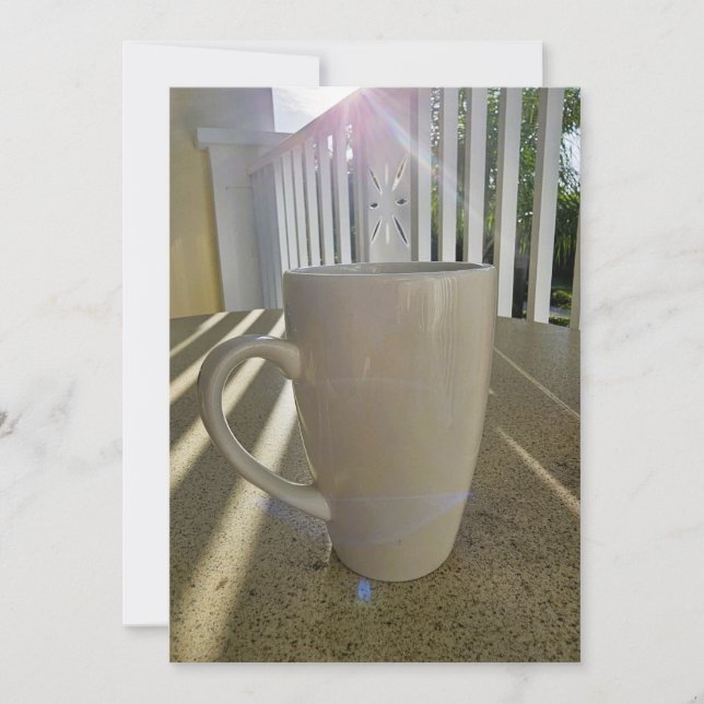 Invitation avec tasse à café (Devant)