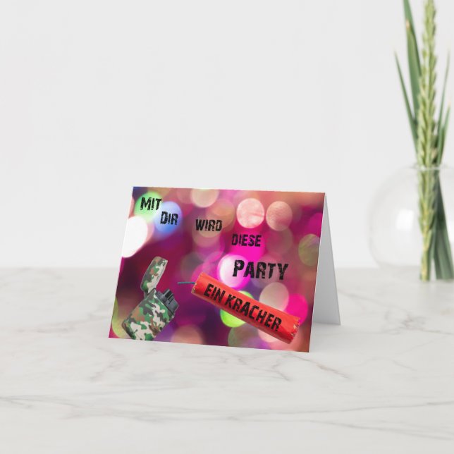 Invitation Avec toi, cette fête sera géniale ! (Devant)