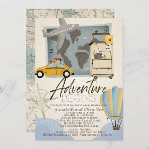 Invitation Aventure commence Plan de voyage Baby shower par c