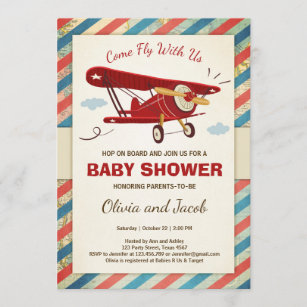 Invitation Aventure de voyage d'invitation de baby shower