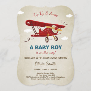 Invitation Aventure de voyage d'invitation de baby shower