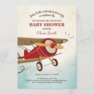 Invitation Aventure de voyage d'invitation de baby shower