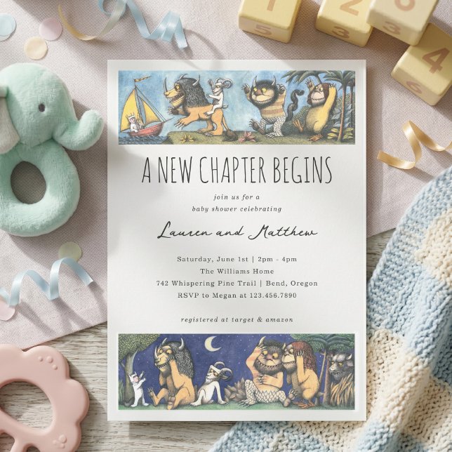 Invitation Aventure des créatures sauvages de conte de fées B (Card on simulated table)