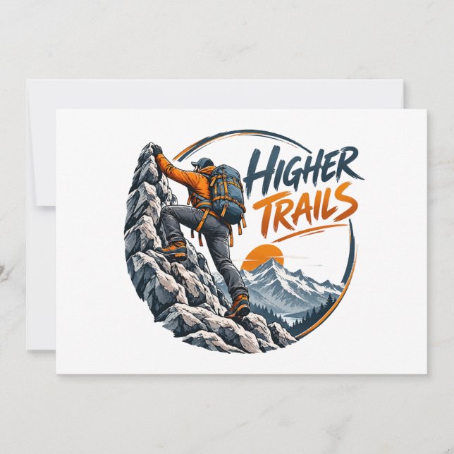 Invitation Aventure d'escalade de montagne Higher Trails (Devant)