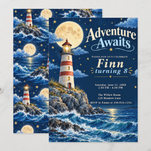 Invitation Aventure du phare au clair de lune pour 8 ans