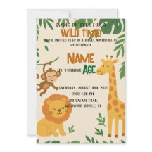 Invitation aventure Jungle - Fun & Vibrant Party