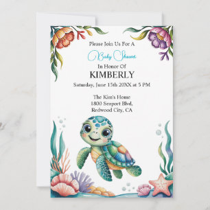 Invitation Aventures sous-marines avec Tiny Turtle 