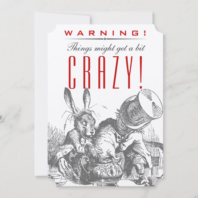 Invitation AVERTISSEMENT ! Les choses pourraient obtenir un (Devant)