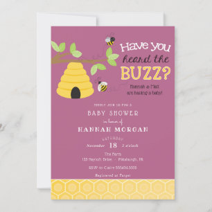Invitation Avez-vous entendu le Buzz ? Baby shower